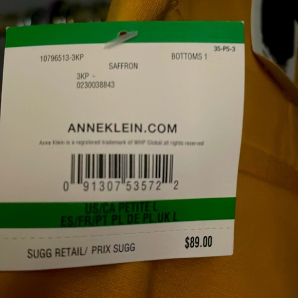 Anne Klein Petite Large Saffron Pant/Legging - Picture 5 of 6